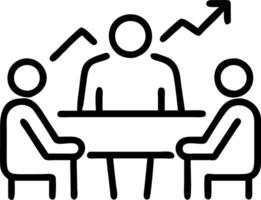 Marketing team brainstorming strategies for revenue increase Set A2 vector