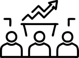 Marketing team brainstorming strategies for revenue increase Set A5 vector