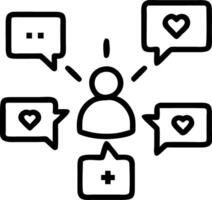 Marketing professional analyzing social media metrics Set A3 vector