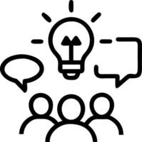 Marketing team brainstorming customer engagement strategies Set A vector