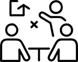 Managers planning strategy with charts in contemporary meeting room copy space on left Set A vector