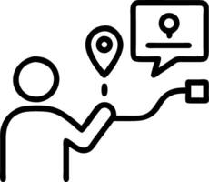 Marketing manager presenting customer journey map to stakeholders Set A vector