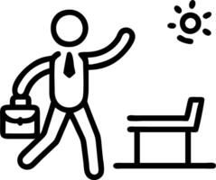 Manager taking a walk during lunch break Set 3 vector