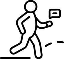 Manager taking a walk during lunch break Set 4 vector