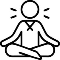 Manager practicing deep breathing in office Set 6 vector