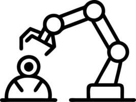 Manager overseeing installation of robotic systems in sleek office Set A2 vector