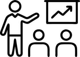 Manager conducting training session on business growth Set 11 vector
