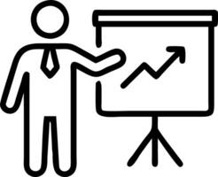 Manager conducting training session on business growth Set 8 vector