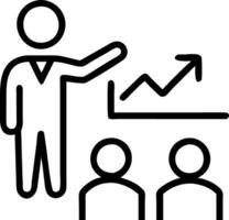 Manager conducting training session on business growth Set 12 vector