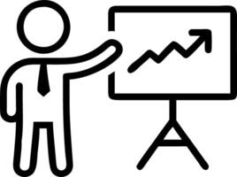 Manager conducting training session on business growth Set 5 vector