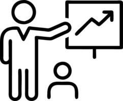 Manager conducting training session on business growth Set 3 vector