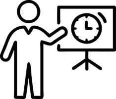 Manager conducting time management workshop for employees Set 2 vector