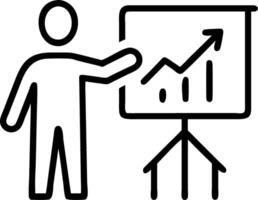 Manager conducting training session on business growth Set 7 vector