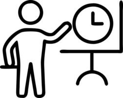 Manager conducting a time management workshop for employees Set 2 vector