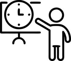 Manager conducting a time management workshop for employees Set 3 vector