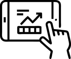 Manager analyzing data from automated systems Set A vector