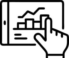 Manager analyzing data from automated systems Set A5 vector