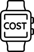 Macro view of logistics cost analysis on smartphone Set 2 vector