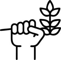 Macro shot of wheat stalk in hand symbolizing connection to natural resources Set A vector