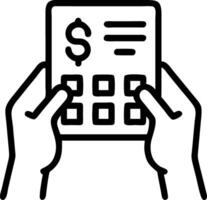 Macro shot of hands using eco friendly calculator with green financial charts on screen Set A vector