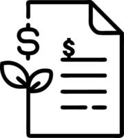 Macro shot of green financial documents with eco friendly symbols on desk Set A vector