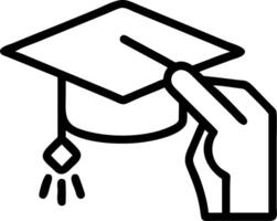 Macro shot of graduates hand adjusting cap with soft abstract background copy space on right Set 2 vector