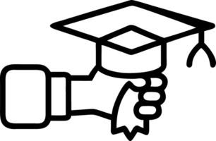 Macro shot of graduates hand holding diploma with bokeh lights copy space on right vector