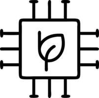 Macro shot of electronic circuit board with green energy symbol Set 2 vector