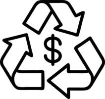 Macro shot of eco friendly financial symbols on recycled paper Set A2 vector