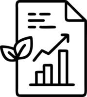 Macro shot of eco friendly financial documents with green graphs and charts on desk Set A vector