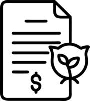 Macro shot of eco friendly financial contracts with green seal on desk Set A vector