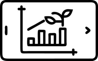 Macro shot of eco friendly financial charts with green accents on tablet screen Set A2 vector