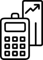Macro shot of eco friendly financial calculator with green buttons and charts Set A vector