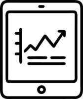 Macro shot of augmented reality overlay showing financial data on a tablet vector