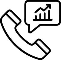 Macro shot of a phone ringing symbolizing business opportunities and growth vector