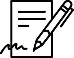 Macro shot of a pen writing on a blank page symbolizing new opportunities vector