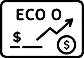 Macro shot of a calculator displaying eco friendly investment returns vector