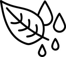 Macro of leaf with raindrops symbolizing freshness and mental renewal Set A vector