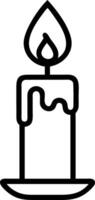 Macro of candle flame in dark room representing hope Set A vector