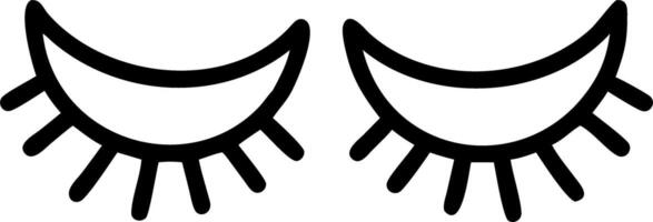 Macro of closed eyes with long lashes symbolizing mental rest Set A vector