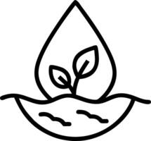 Macro of a droplet on a green leaf reflecting farmland Set A vector