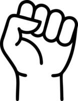 Macro of a leaders fist clenched in triumph symbolizing strength and success Set A vector