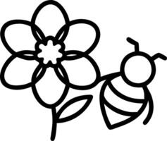 Macro image of honeybee pollinating a flower Set 2 vector