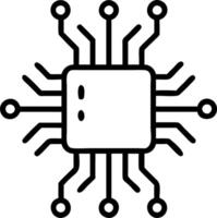 Macro close up of circuit board with glowing circuits representing digital innovation vector