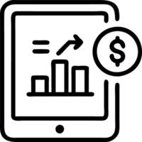Logistics manager analyzing financial data on tablet with glossy background Set A vector