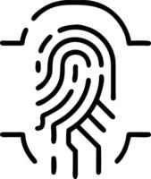 Macro image of a fingerprint with embedded circuitry with copy space vector