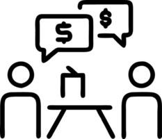 Logistics coordinator negotiating vendor prices Set A vector