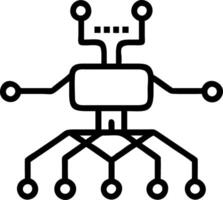 Levitating Circuit Board Set A vector