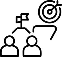 kickoff project and objectives and priorities vector