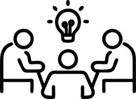 kickoff project and launch and brainstorming vector